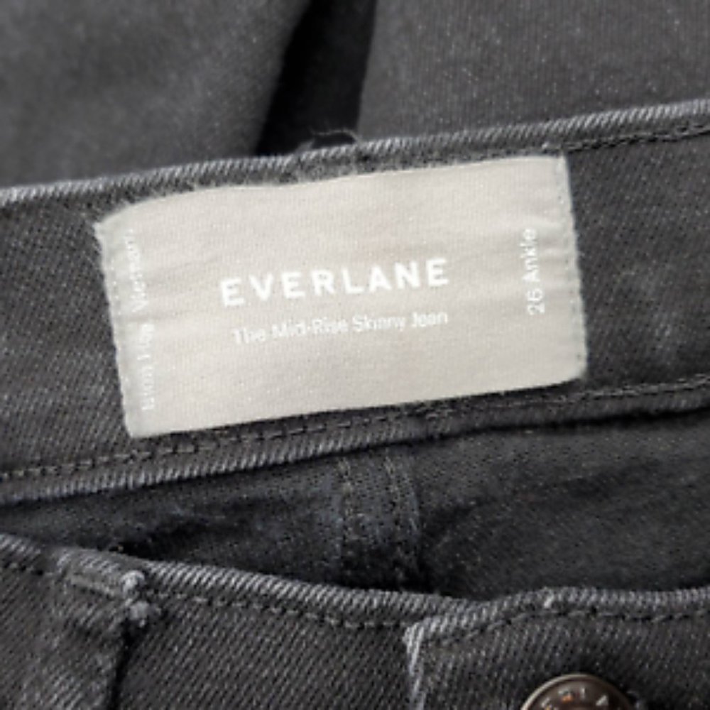 Everlane Mid Rise Skinny Ankle Jeans